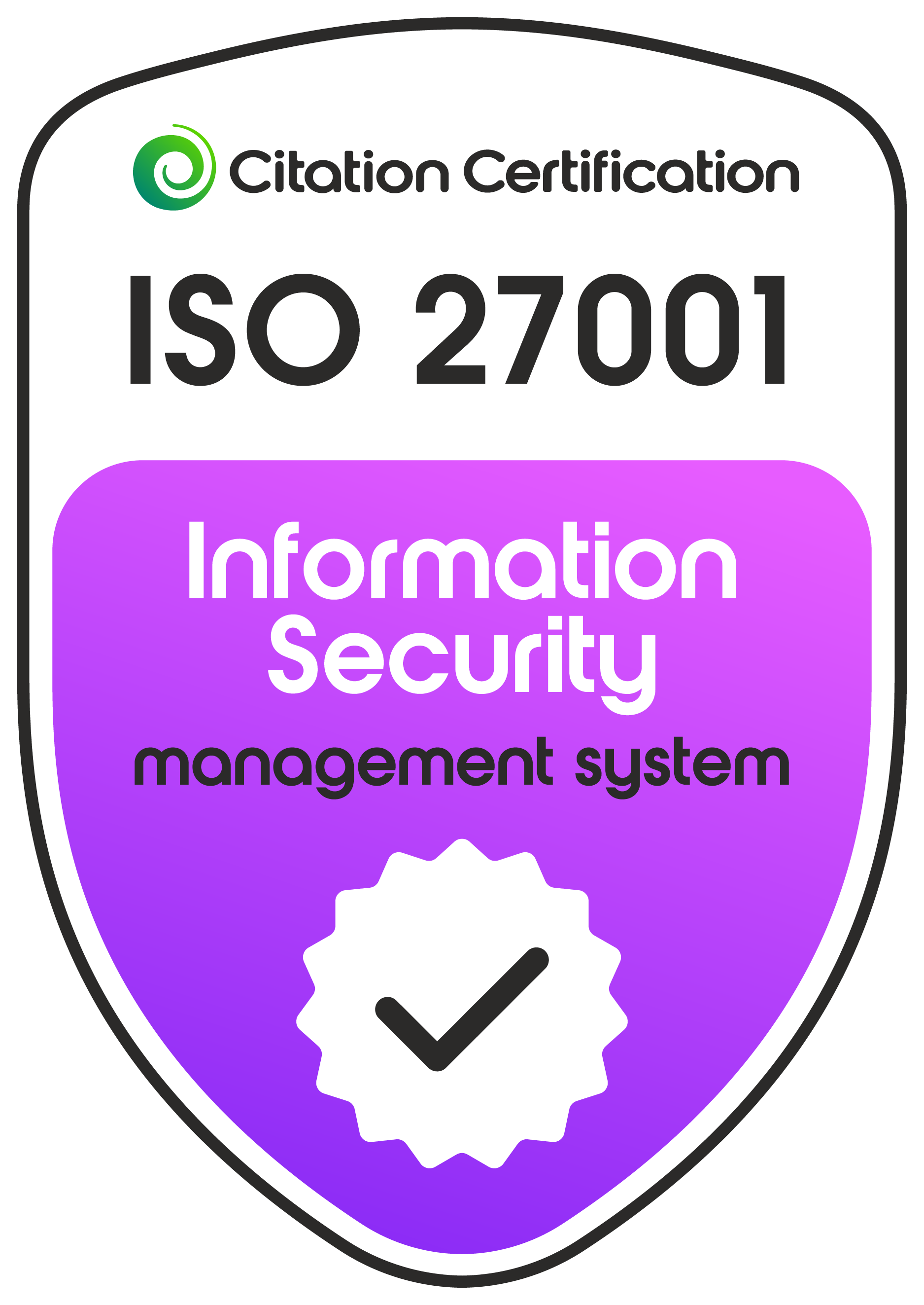 Citation Certification ISO27001 lrg